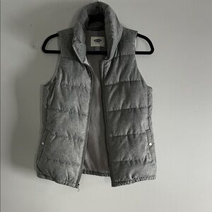 Old Navy Charcoal Puffer Vest